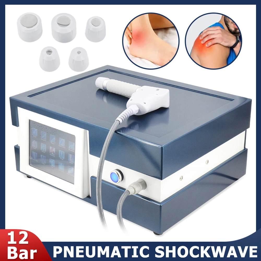 

12Bar Pneumatics Shock Wave Waist Body Massage For ED Treatment Shockwave Therapy Machine Pain Relief Relaxation Massager 2024