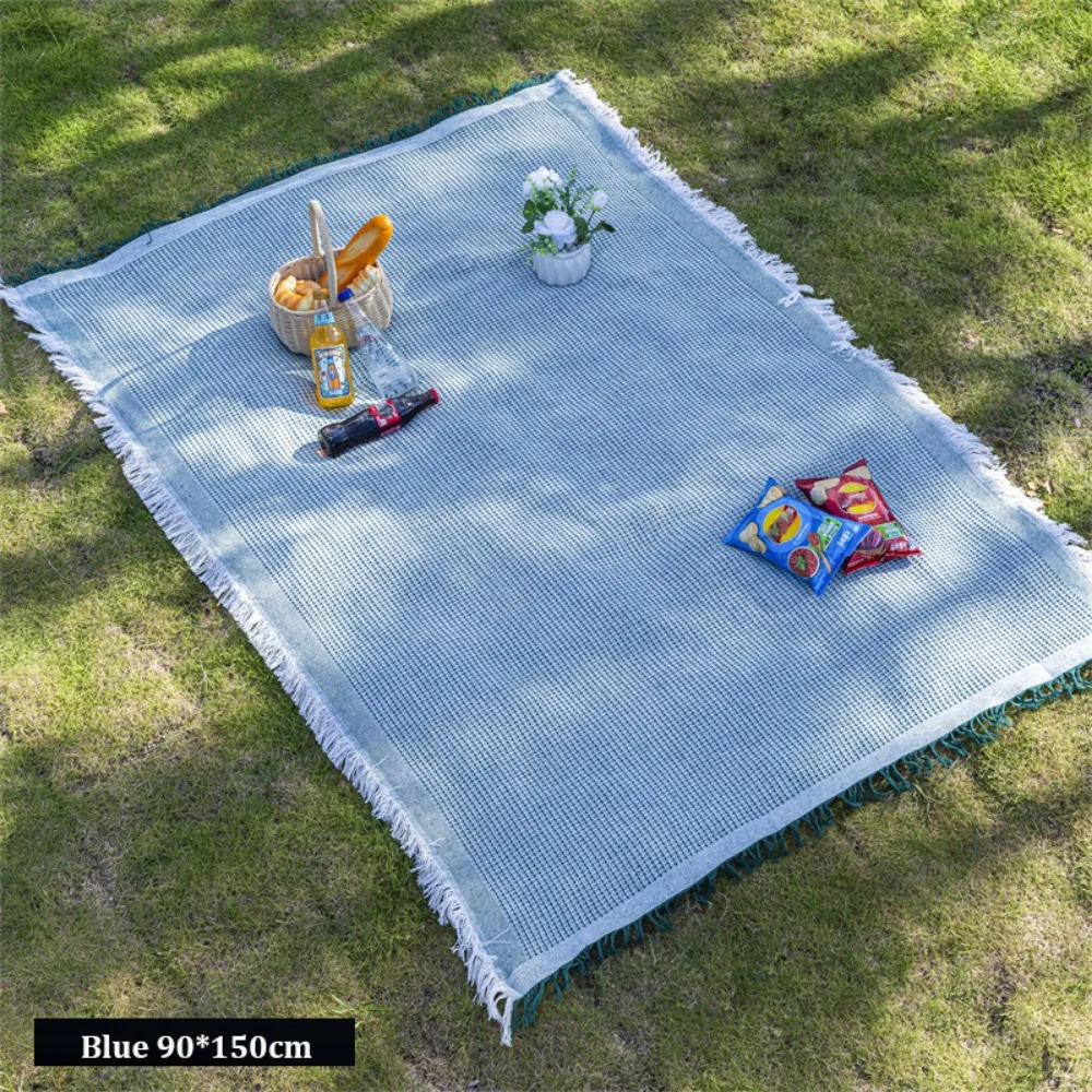 

Новый коврик для французского пикника 90*90 см/90*150 см/90*180 см с поясом для хранения, белая ткань для пикника, влагостойкий коврик