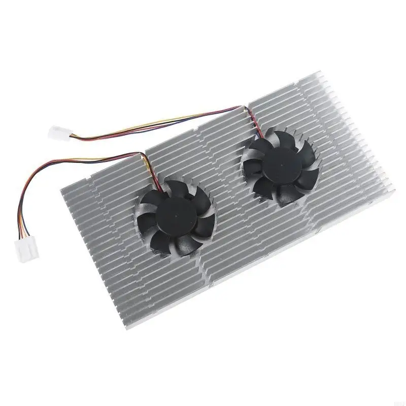 B0KF High uitvoert Dual Fans PWM Koeling GPU Backplane Radiator voor 3070 3080