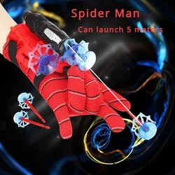 Marvel Hero Toy Guns Anime Spider-man Wrist Launcher Soft Bullets Children's Launcheable Toys Outdoor Fun Sports Fashion Gifts