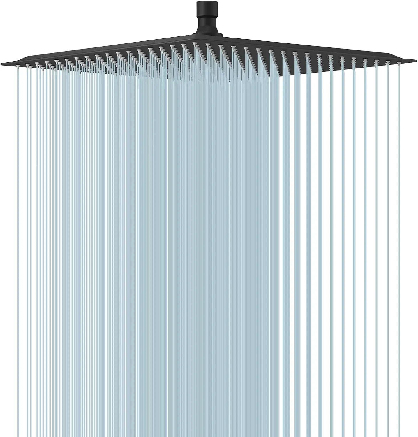 

New High Pressure Rainfall Stainless Steel Shower Head High Flow 8" 10" 12" Square Pressure Boosting Design Bathroom Shower Head