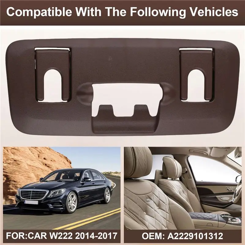 Reliable-Car Front Right Seat Headrest Fixed Cover Protective Cover A2229101312 For Mercedes Benz S Class W222 2014-2017