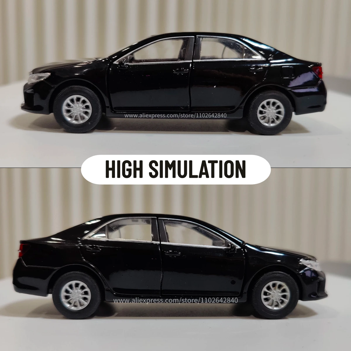 1:36 Toyota Camry Car Model Replica Scale Metal Miniature Art Home Decor Hobby Lifestyle Xmas Kid Gift Toy Collection