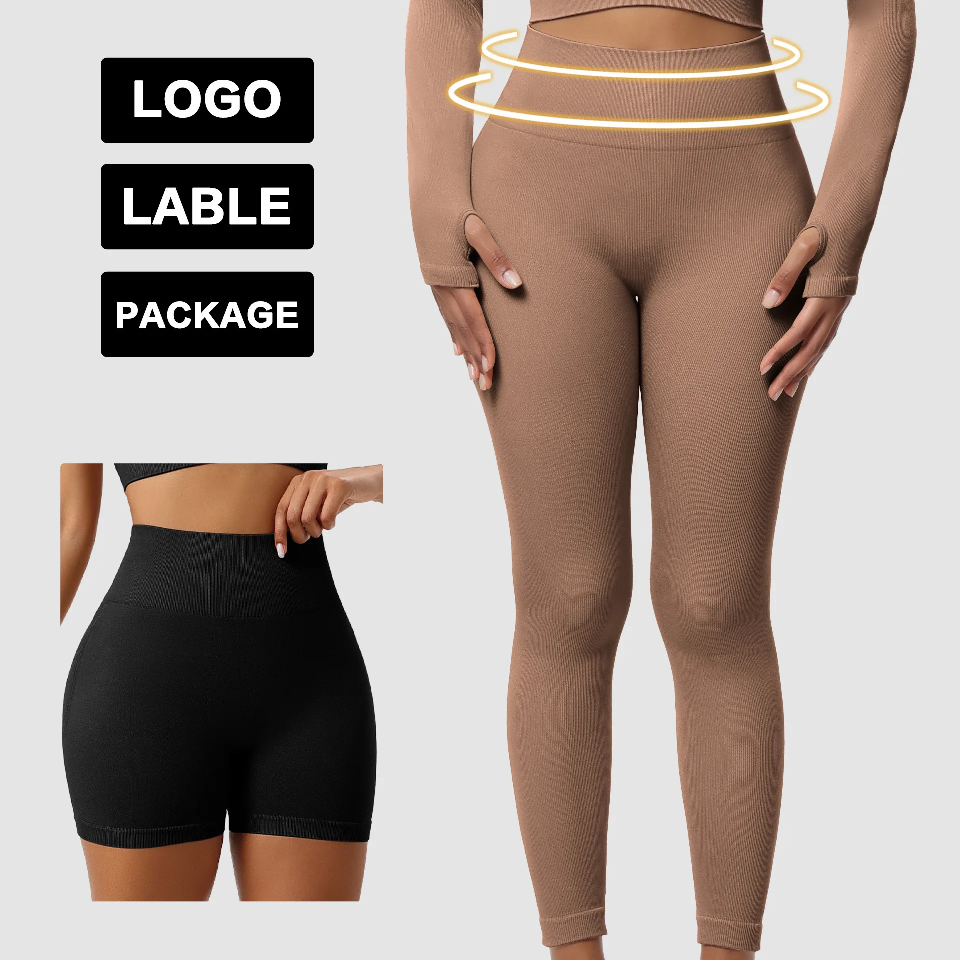 Summer Outerwear Without Awkward Lines Sports Yoga Seamless Hip Lifting Leggings Women's High Waisted And Plump Buttocks,