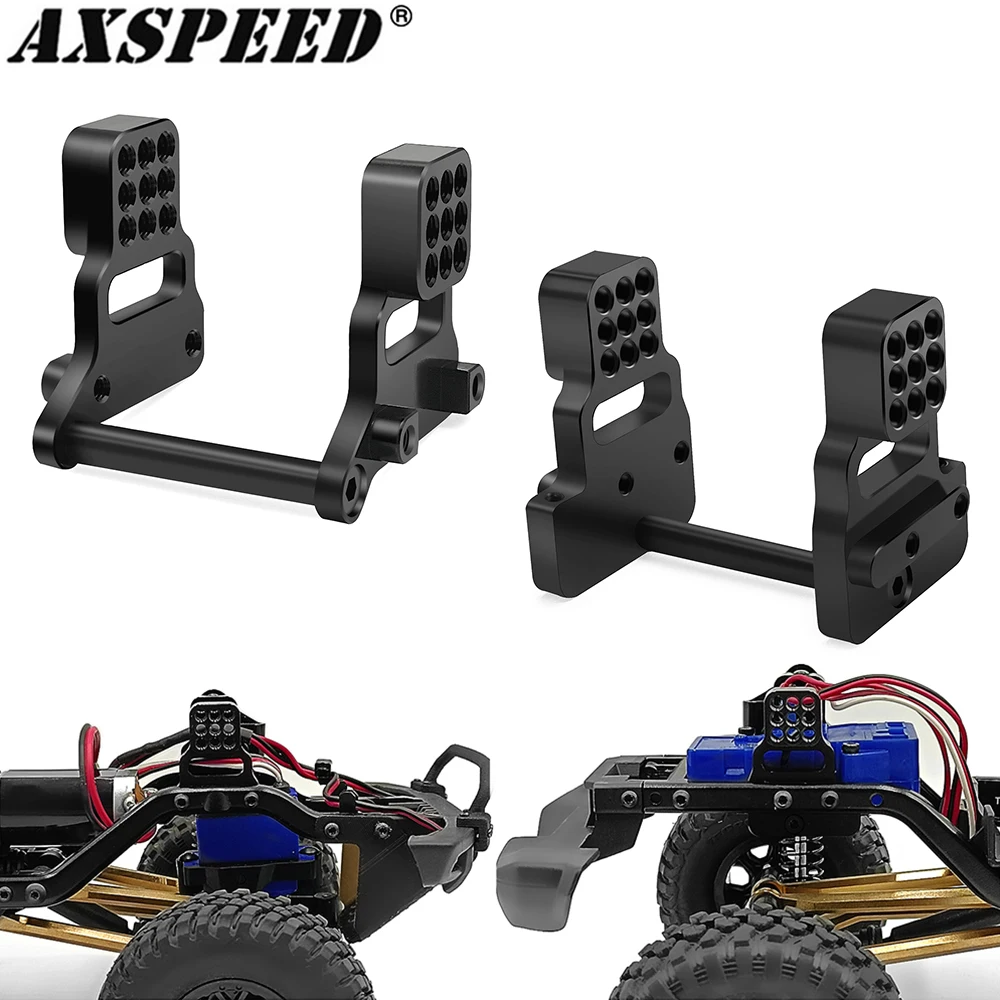 AXSPEED 4 szt. Metalowe przednie tylne wieże amortyzatorów zamontować dla 1/18 gąsienica RC TRX4M Bronco Bronco części zamienne