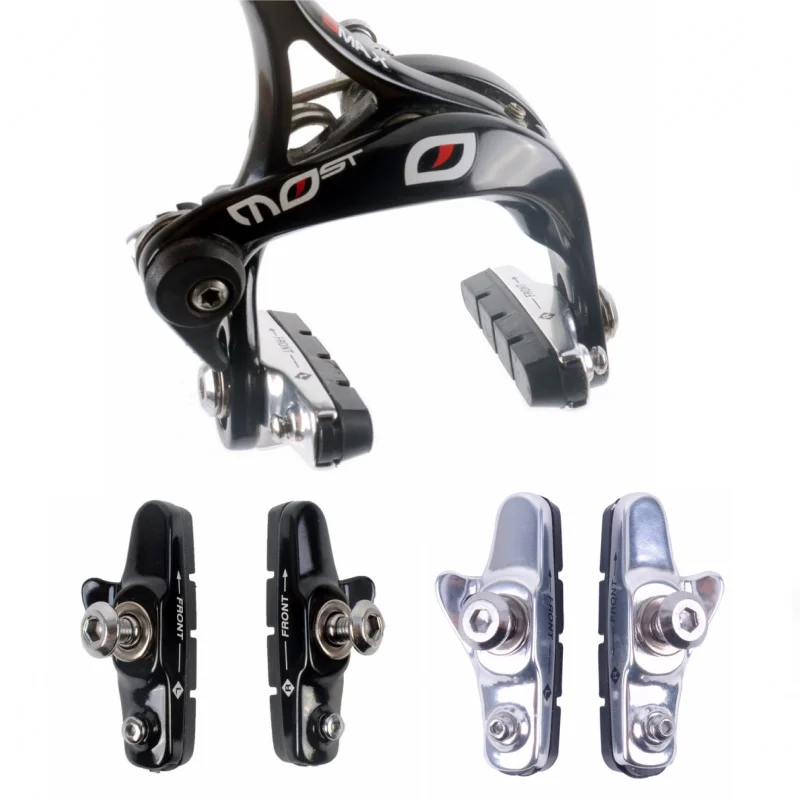 

Road Bike Brake Pads C Brake Shoes Lightweight Aluminum Alloy Rubber Pads Quiet for Road Bike Folding Bike Cycling Parts