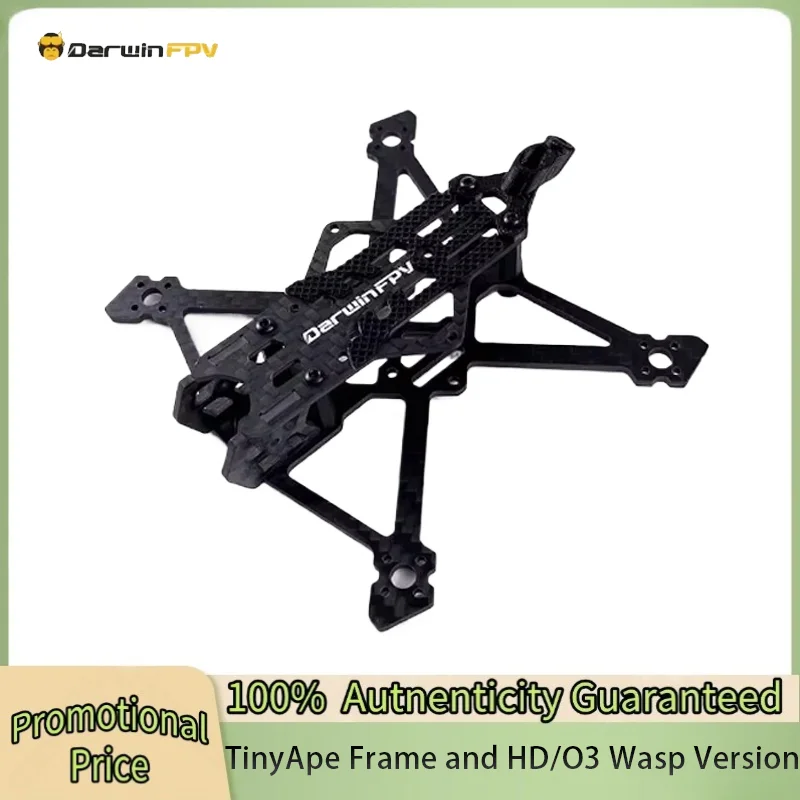 

DarwinFPV TinyApe 2.5 Inch 108mm Wheelbase Quadcopter 3K Carbon Fiber Frame Kit Suit for 1002-1305 Brushless Motor Spare Parts