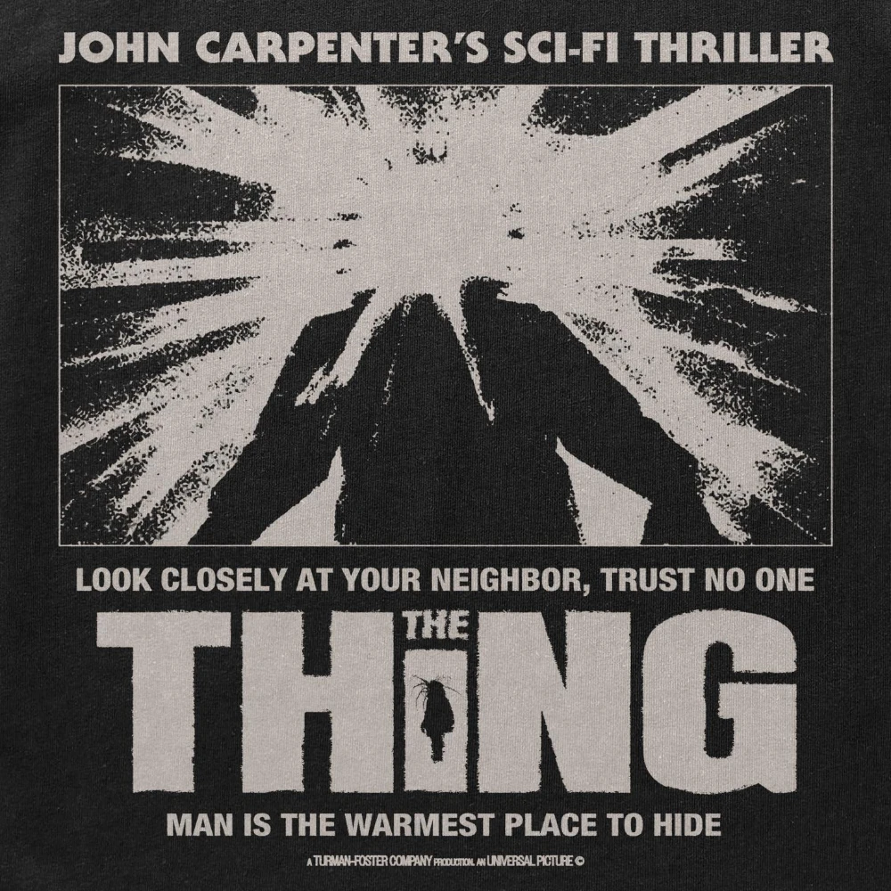The Thing Movie Poster T-shirt John Carpenter Horror Film Tee Graphic Tee Clothing Short Sleeve Shirt Men Women All-Season