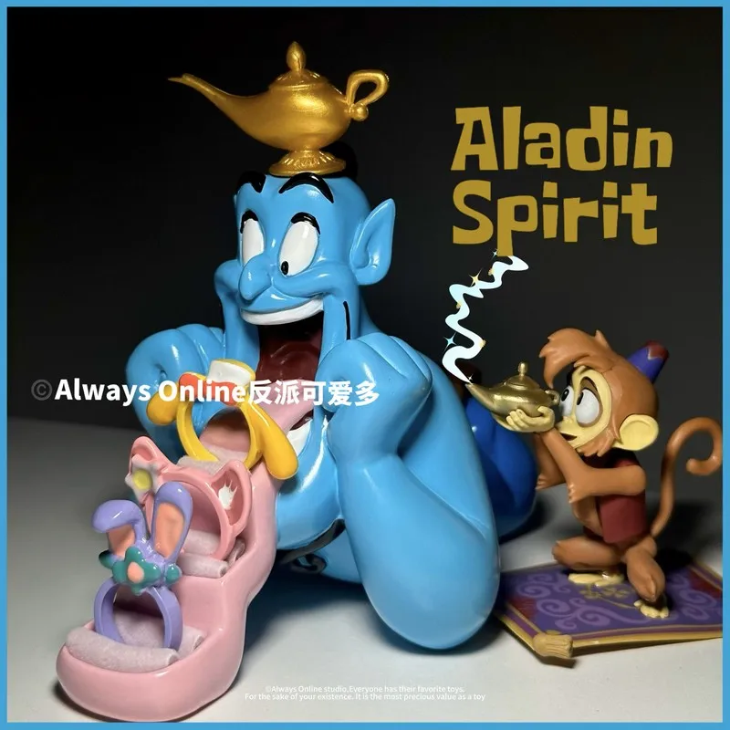 

Cartoon Aladdin Genie Thousand Hands Elf Jewelry Storage Rack Toy Display Gift Flying Carpet Organizer Anime Themed Decor
