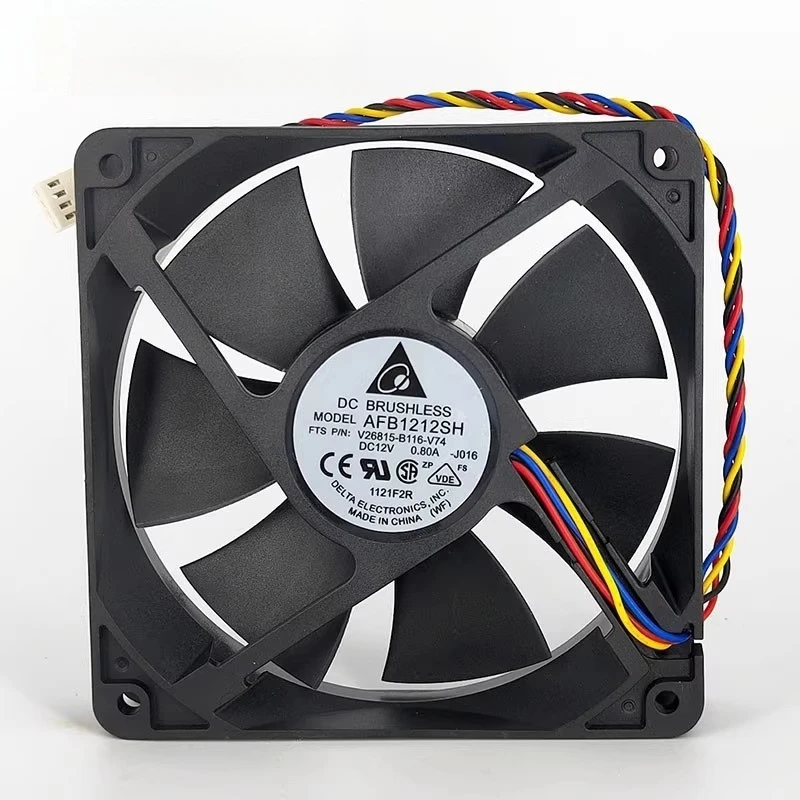 

New original 12025 12cm DC12V 0.80A 4-wire PWM automatic speed control high air volume fan AFB1212SH