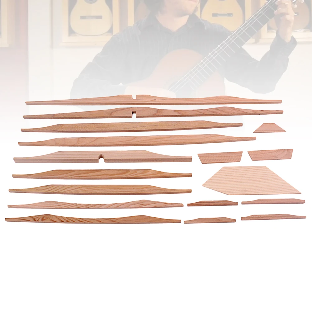 

17 Pcs Spruce Guitar Accessories Accesories Acoustic Accessory Brace Wood Luthier Tools Diy Bracket