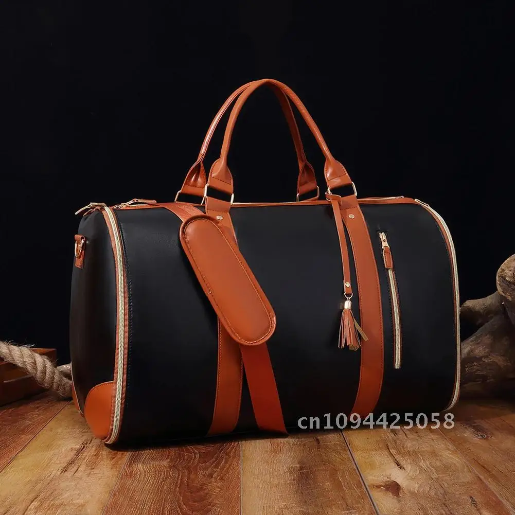 Garment Compartment Portable Flight Bag with Shoe Bag Capacity Suit Large Trips Business Folding Storage for Bag
