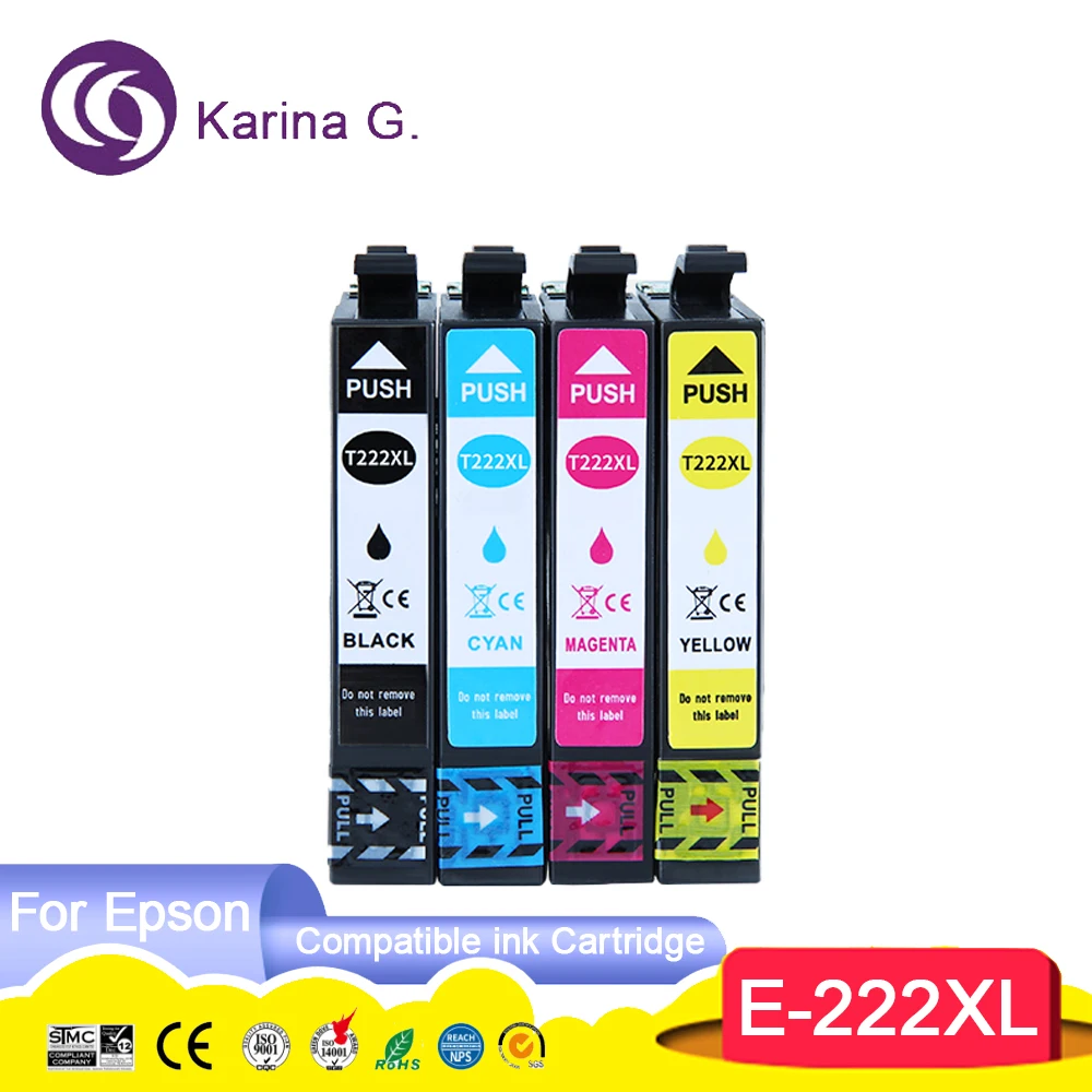 222 T222 XL 222XL T222XL Premium Compatible Color Inkjet Ink Cartridge for Epson XP-5200,WF-2960 Printer