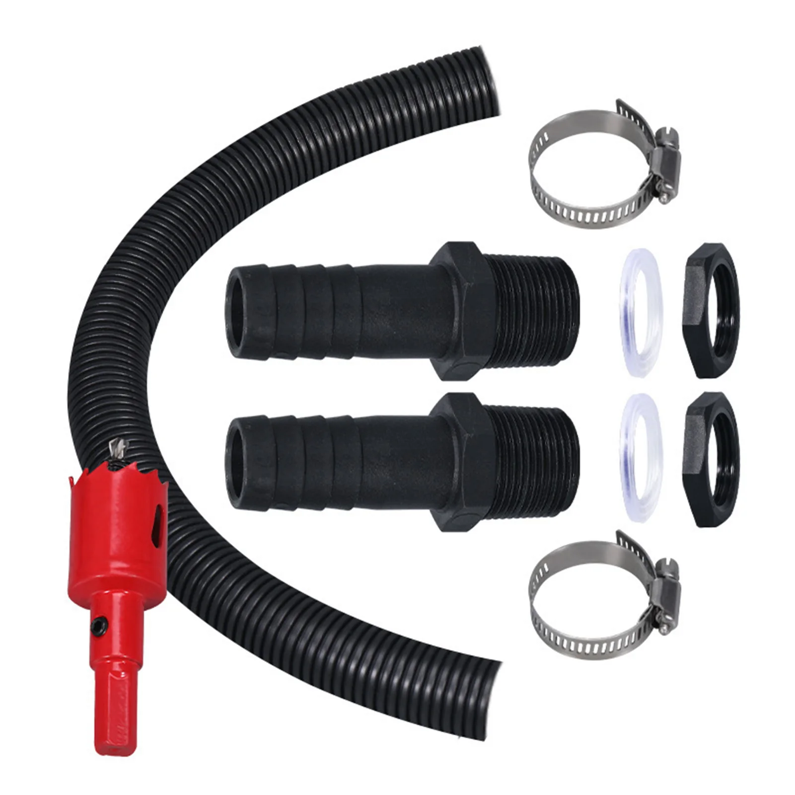 

Slim Line Water Butt Connector Kit Easy To Install Connects Rain Barrels Together 50 Cm Conection