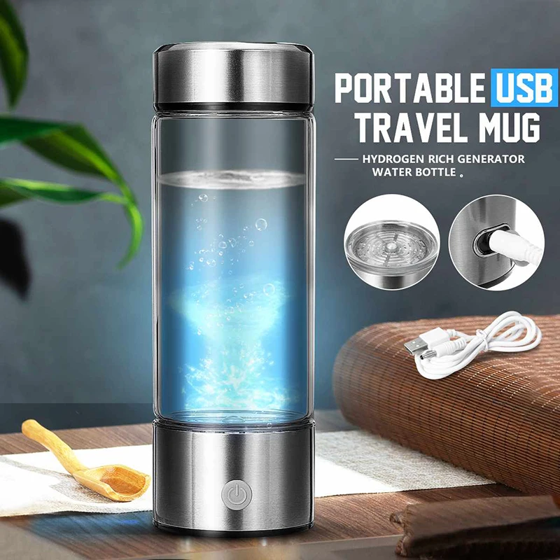 Hydrogen Water Cup Leak-proof Lid Boost Energy Levels Detoxify And Hydrate Hydrogen-infused Water Portable And Convenient Glass