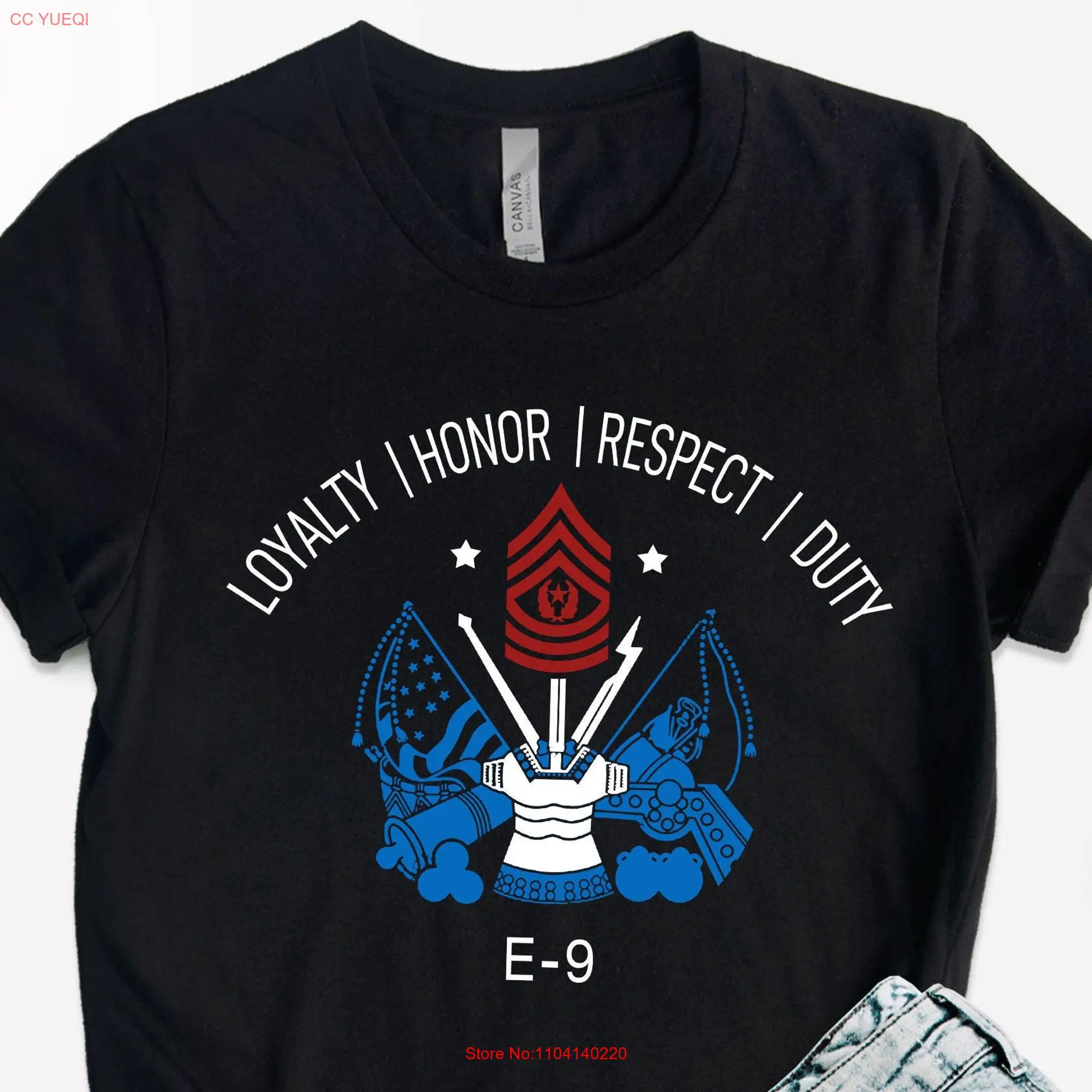 Military principles t shirt Loyalty Honor Duty RespecT Army for Soldier long or short sleeves