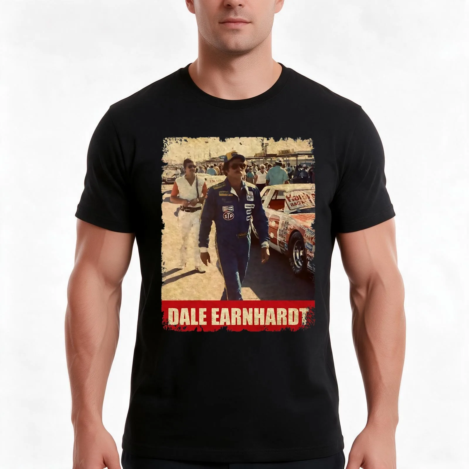 Dale sport Earnhardt T-Shirt Summer Casual Cotton Tee Oversized Streetwear Tops Vintage Graphic Print Loose Fit Short Sleeve