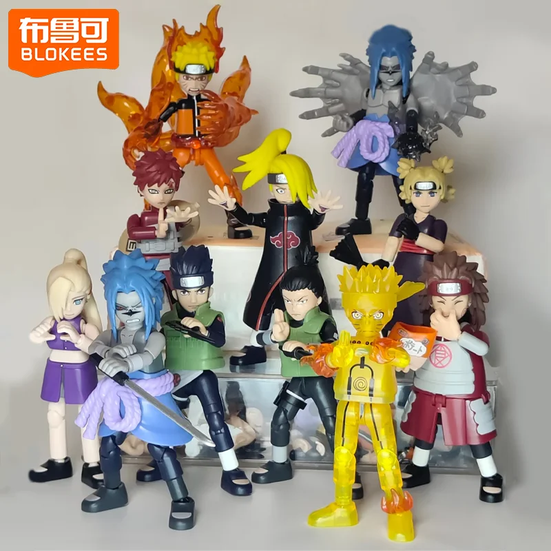 

Original Blokees Naruto Action Figure Blind Box V3 Toy Uzumaki Naruto Anime Figurine Kakashi Uchiha Sasuke Assembly Model Kit