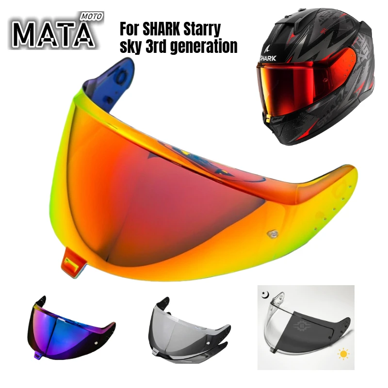 

For SHARK Multicolor Visors 3rd Generation, Skwal 2nd Generation Skwal I3, D-Skwal3, Ridill 2 Helmet Lenses Use Day and Night