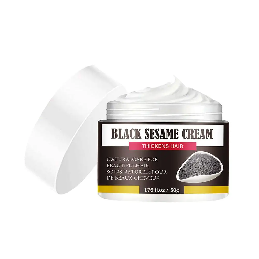 50g schwarze Sesam creme beschädigt Haar reparatur Kollagen beschädigt Glanz feuchtigkeit spendend glätten geil tief pflegend dauerhaft cond b4x1