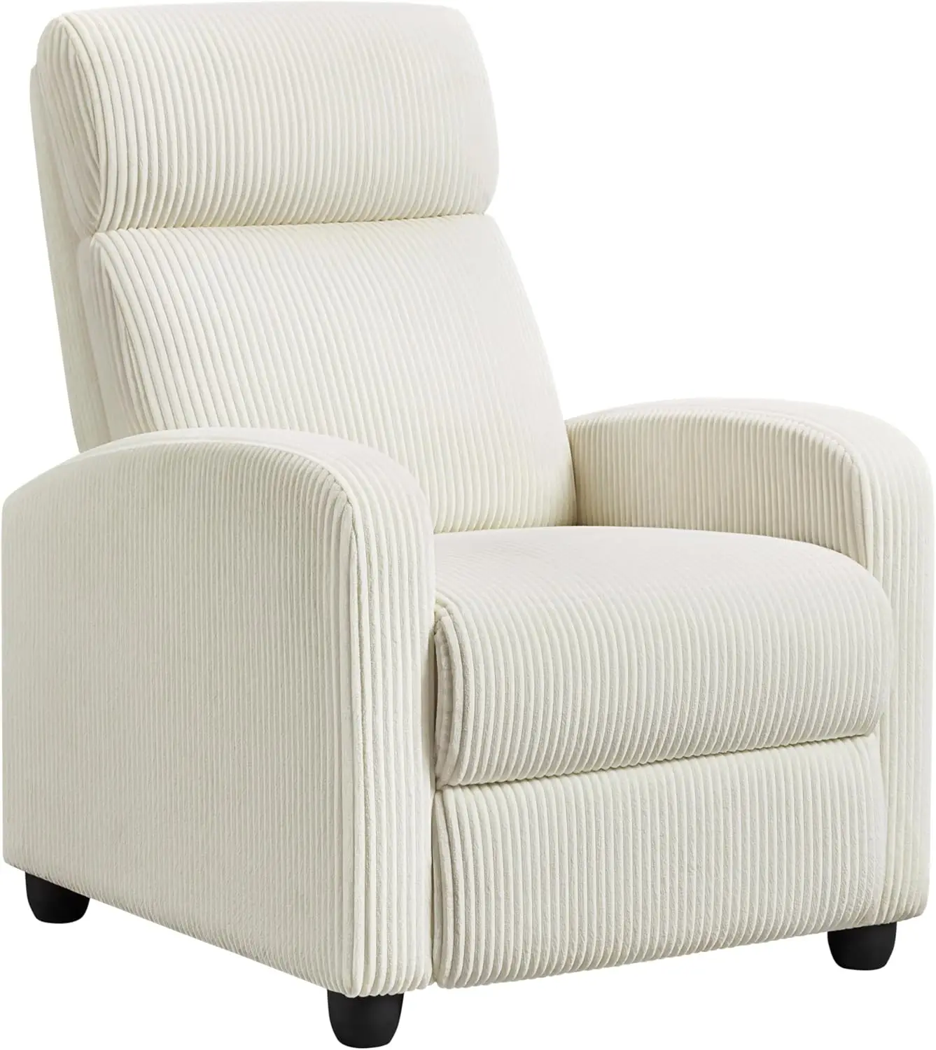 Silla reclinable de pana, sofá individual, asientos de cine en casa, silla reclinable moderna ajustable para sala de estar, dormitorio, cine en casa