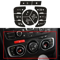 Car Repair Stickers For C4 2014-2018 A/C Car Center Console AC Climate Control Button Worn Repair Kit Decals Stickers