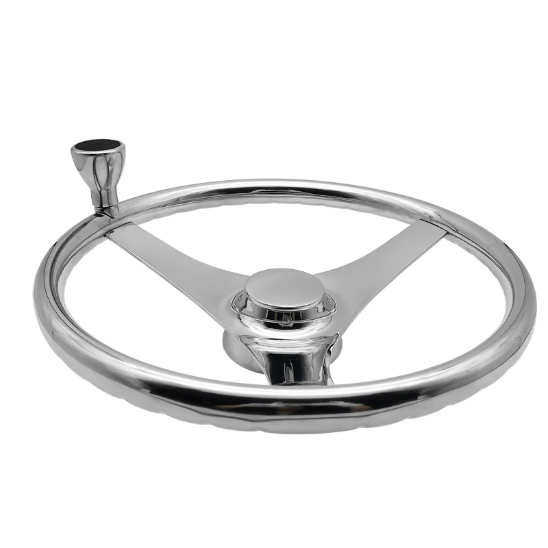 

STTL 316 Stainless Steel Boat Engine Steering Wheel Marine Power Custom Inflatable Boat Steering Wheel