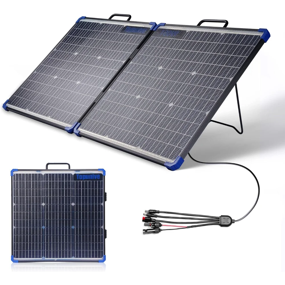 Panneau solaire portable pliable, 100W, 18V, longue technologie 9BB, cellule solaire biqualifiée ale monocBN alline pour centrale électrique