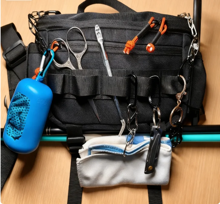 

Многофункциональная сумка для приманок, поясная сумка через плечо, водонепроницаемая ткань Оксфорд, уличная сумка на плечо большой вместимости, сумка для рыболовных снастей