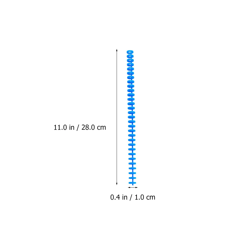 

10Pcs Spiral Notebook Coils Plastic Comb Bindings Smooth Edges Lie Flat Design Simple Elegant for School Office Use Binding