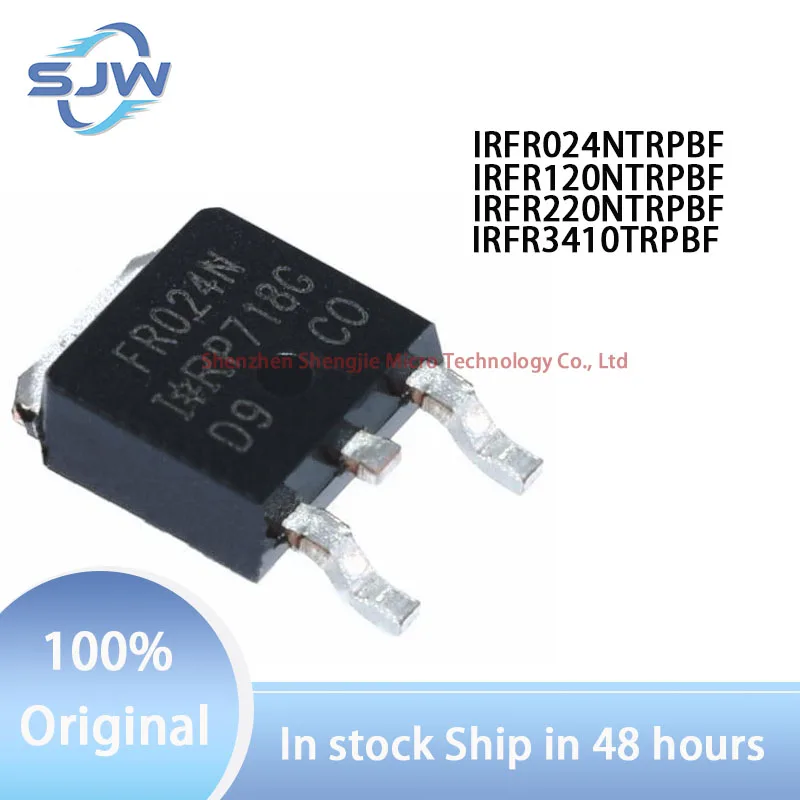 

IRFR024NTRPBF IRFR120NTRPBF IRFR220NTRPBF IRFR3410TRPBF FR024N FR120N FR220N FR3410 TO252 Field effect transistor