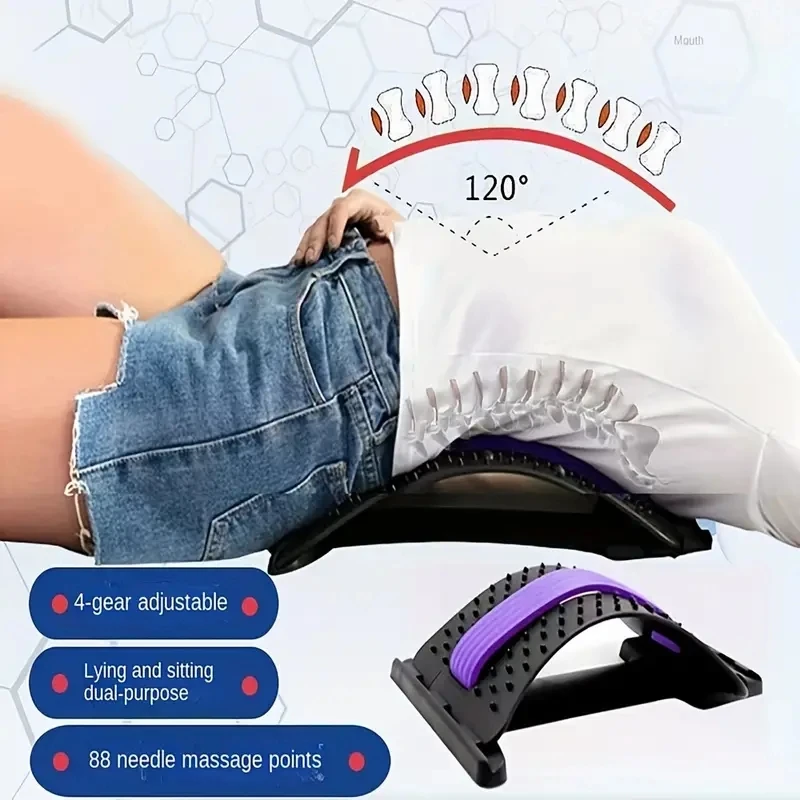 Magnetic Back Massage Muscle Relax Stretcher Posture Therapy Corrector Back Stretch Spine Stretcher Lumbar Support Pain Relief