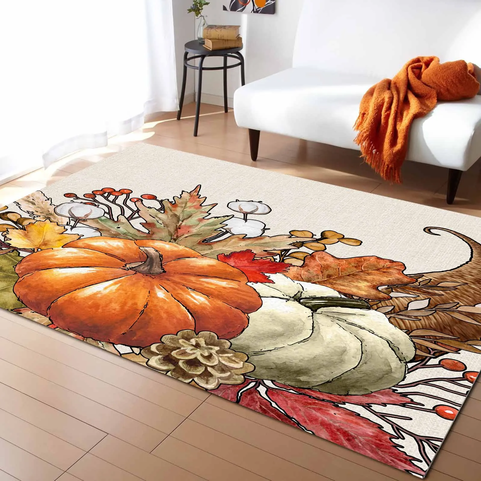 

Autumn Maple Leaf Bouquet Carpet For Home Living Room Bedroom Bedside Decor Large Area Rug Teen Room Decor Carpet