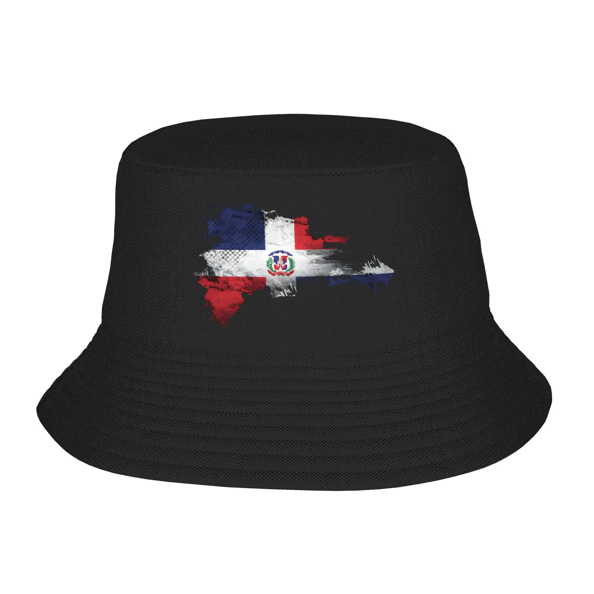 Trendy Dominican Republic  Bucket Hat For Men Women UV Protection  Fisherman Hat Cap Vocation Getaway Headwear