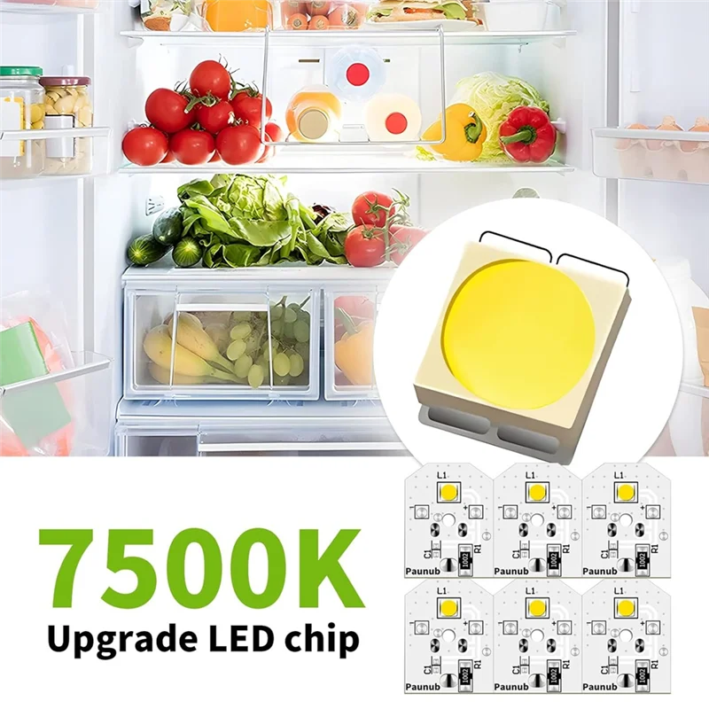WR55X11132 WR55X25754 مصباح ليد لثلاجة GE استبدال WR55X30602 WR55X26486 PS 4704284 3033142   EAP 12172918   سهلة الاستخدام
