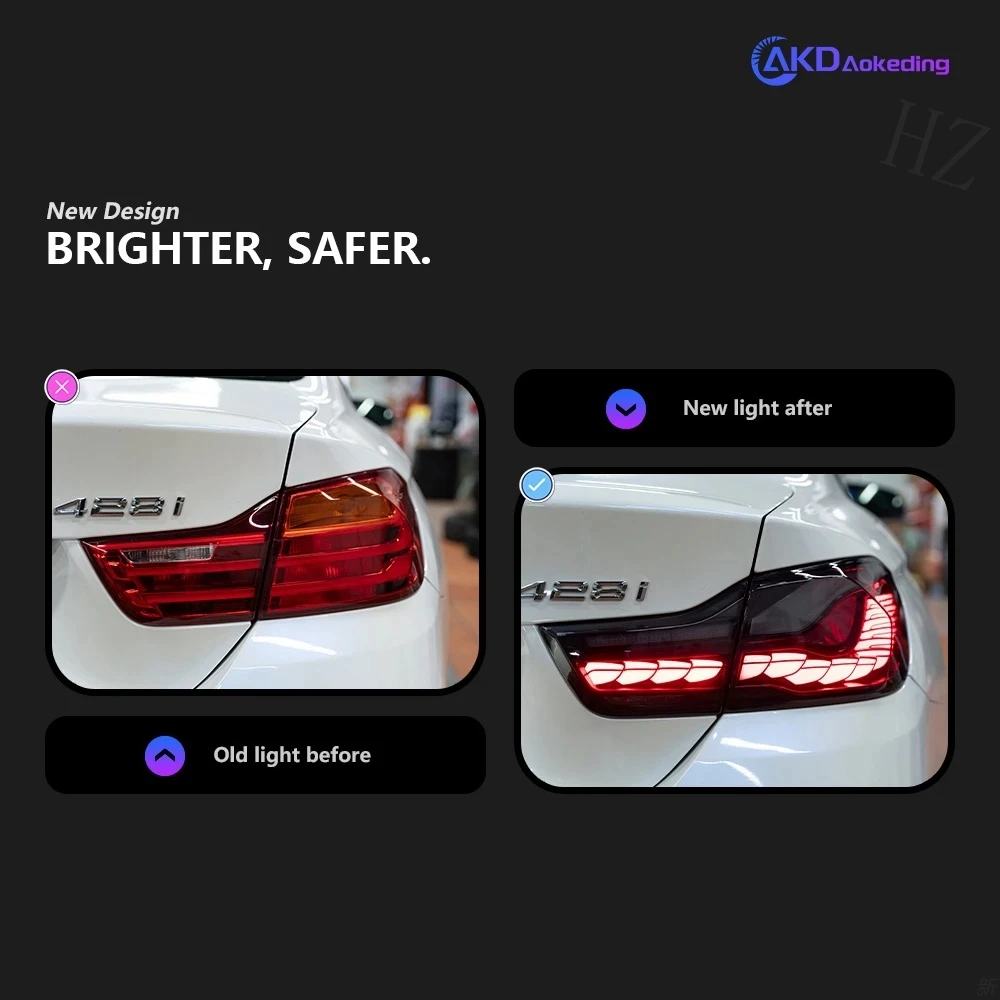 Tail Light For BMW F32 2013-2020 F82 M4 GTS Design автомобильные товары Rear Lamp LED F36 M4 GTS 428i 435i Taillights