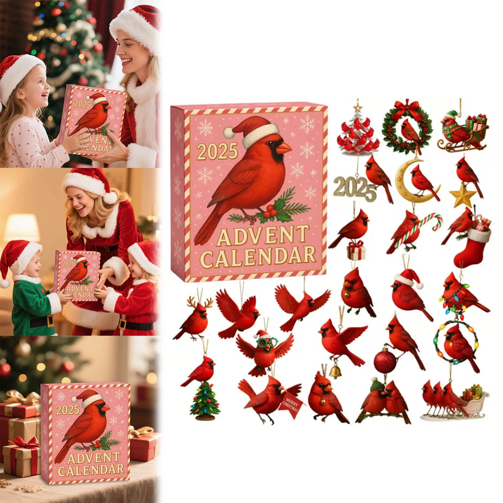 Wind up Timer Countdown Calendar Containing 24 Acrylic Pendants Suitable For Various Party Activities Clock Timer Classroom