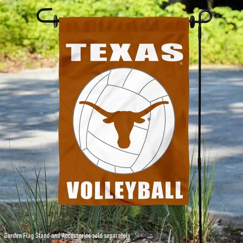 Texas Team Longhorns Volleyball Garden Flag,Banner 12'x18'Double-Sided Fats Ship aax