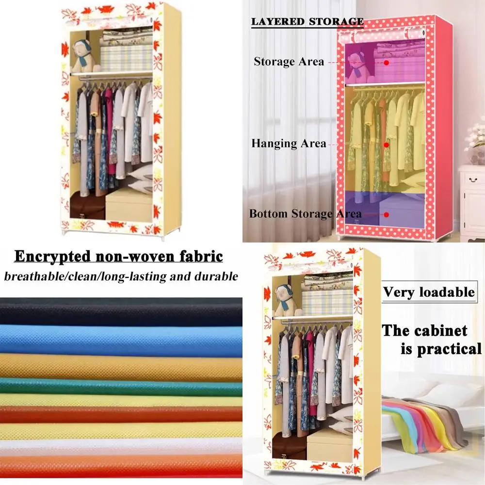 Compact Fabric Hanging Closet Organizer with Steel Tube Frame for Dorm Rooms, 2ft Width, Student-Friendly, Easy Assembly, Space-