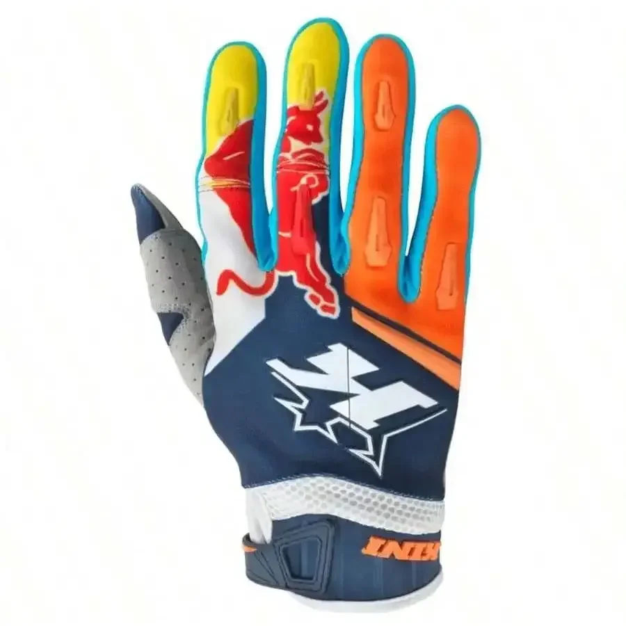 Original Red Bull Riding Gloves Bicycle Downhill Anti Fall Outdoor Sports Gloves, Touch Screen Anti Fall Motorcycle Gloves