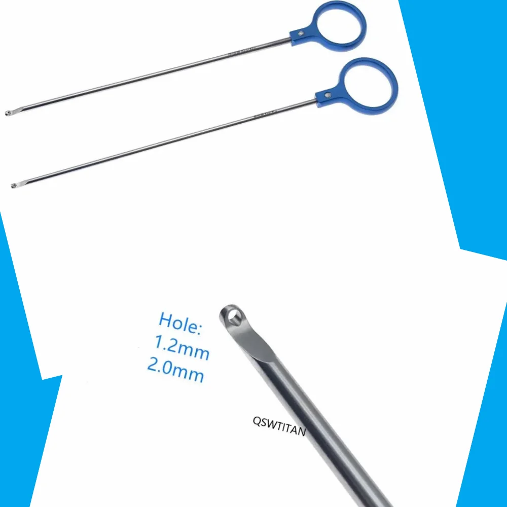 Laparoscopic Knot Pusher Laparoscopy Surgery Simulation Training Instruments Stainless Steel