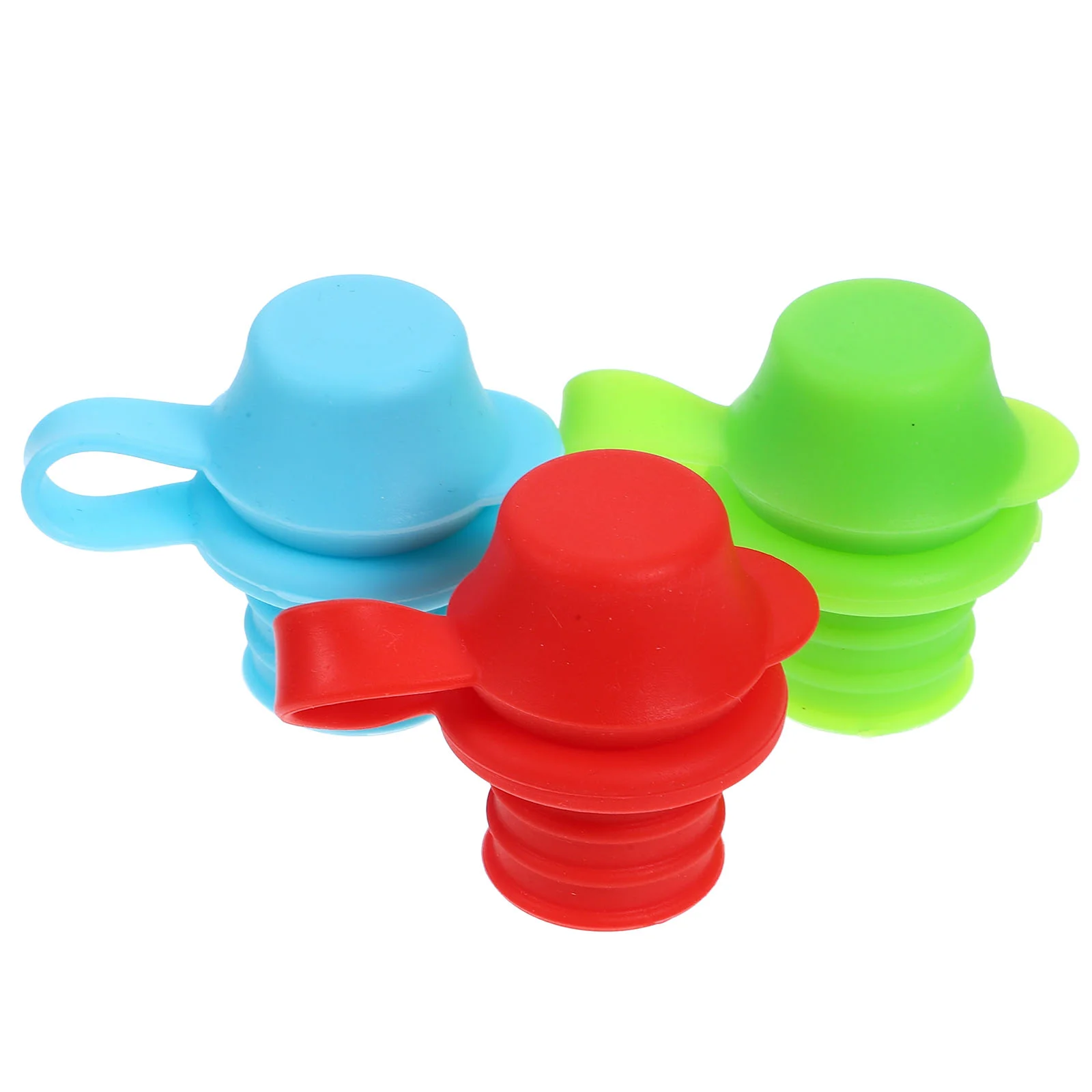 3 peças tampa de garrafa de silicone boca tampas de água para substituição de bico de garrafas de criança