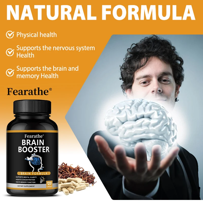 Ginkgo Biloba + Rhodiola + Vitamin B12 Nootropic Supplement - Brain Memory, Focus, Energy, Mood, Nervous & Heart Health Support