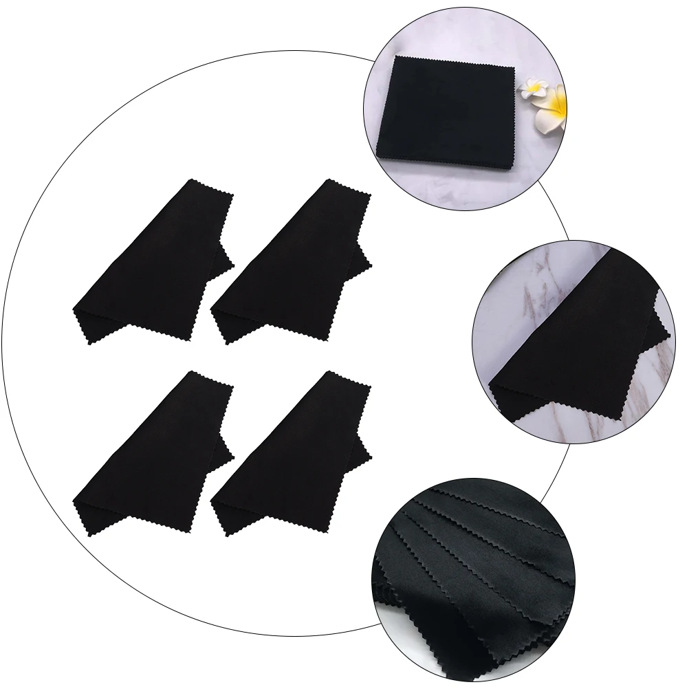 

50 Pcs Microfiber Cleaning Eyeglasses Lens Wipes Fine Wiping Cloth Jewelry Dust Cloth Reusable Fast Drying Portable Glasses