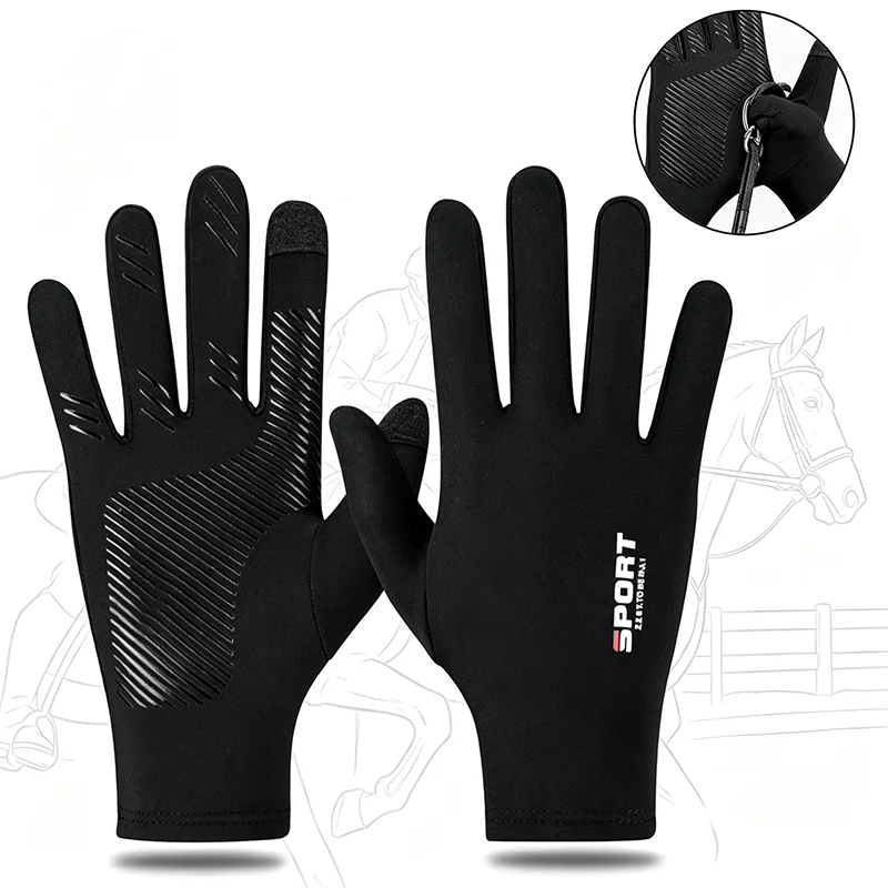Knit Glove Touch Screen - Летние перчатки для верховой езды из