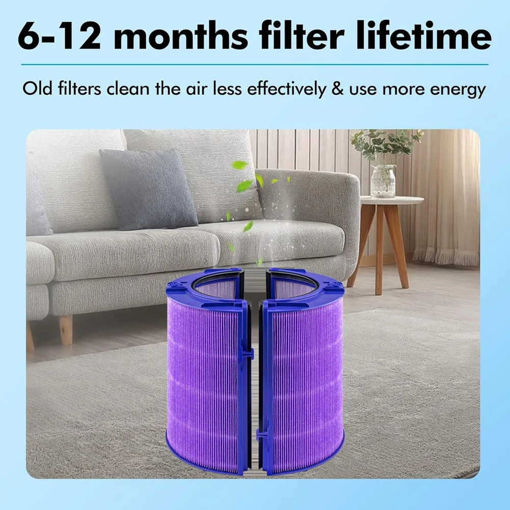 A35T-Upgraded Air Purifier Hepa Filter, Replacement Air Purifier Hepa Filter Compatible for Dysons TP06 TP/HP/DP04/05/07