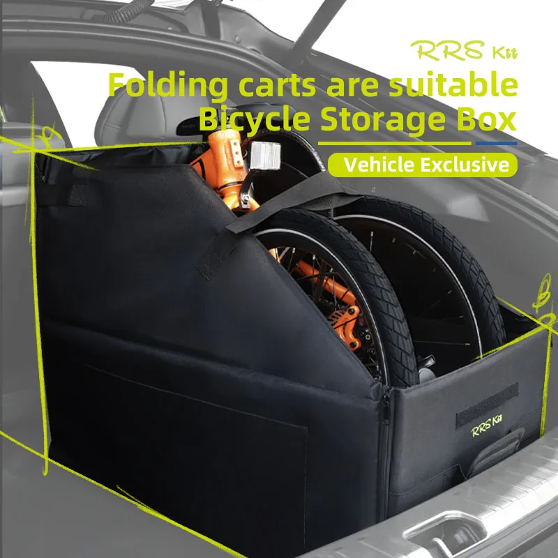 RRSKIT Foldable Bike Storage Bag For Brompton 14-16 Inch For Dahon ruhm 18-22 Inch Bicycle Dustproof Waterproof Loading Bag