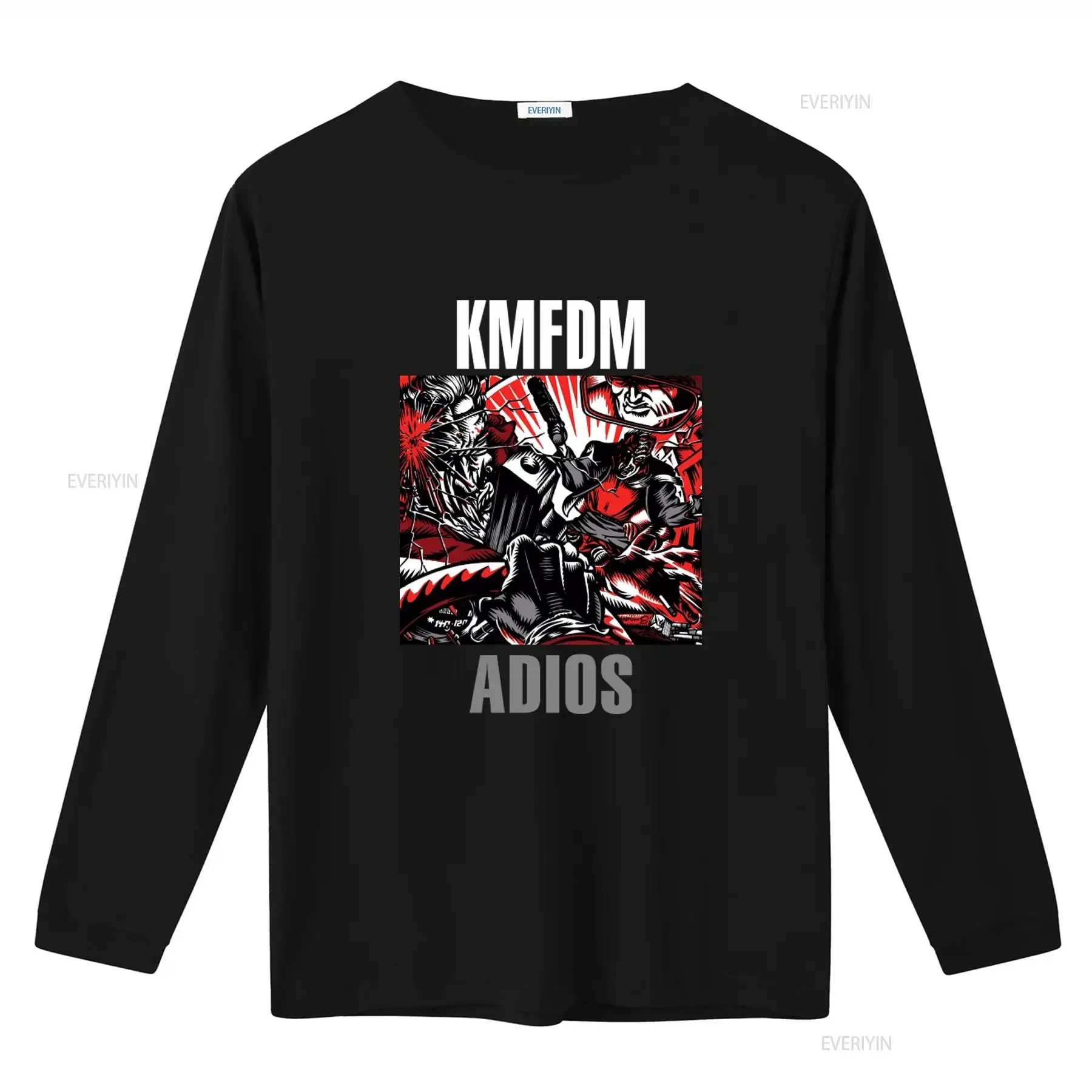 KMFDM ADIOS Industrial Metal T Shirt Various Sizes Available vintage Washed Comfortable graphic Soft homme Stylish fashion
