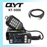 QYT KT-5000 Truck Radio VOX Mini Color Separable Pane 25W Radio Receiver VHF UHF Compact 10KM FM Mobile Car Two Way Radio