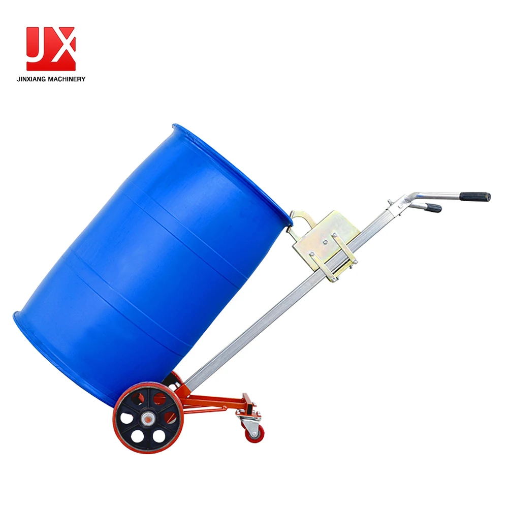 Portable Heavy Duty Manual Hand Truck 450 kg Oil Drum Hand Trolley Drum Transportation Solid Tires Bearing pump Provided